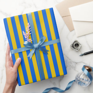 Oekraïense vlag met blauwe en gele tong cadeaupapier
