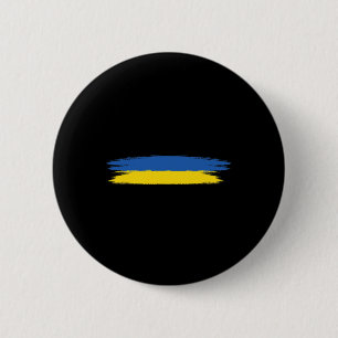 Oekraïense vlag met kleuren blauw en geel geen oor ronde button 5,7 cm
