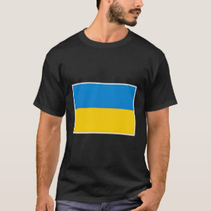 Oekraïense vlag met Oekraïense nationale kleuren T-shirt