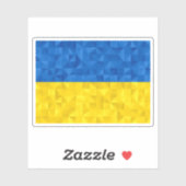 Oekraïense vlag met textuur sticker (Vel)