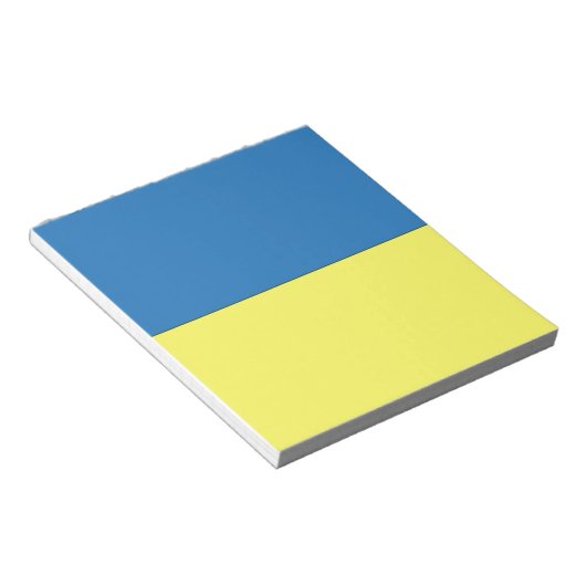 Oekraïense vlag notitieblok (Schuin)