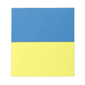 Oekraïense vlag notitieblok (Voorkant)
