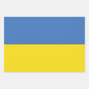 Oekraïense vlag, Oekraïens Slava Ukraini Слава Укр Inpakpapier Vel