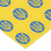 Oekraïense vlag & Oekraïens thuisdecor, Tryzub Medium Tafelloper (Hoek)