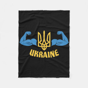 Oekraïense Vlag Oekraïense Mannen Oekraïense Citaa Fleece Deken