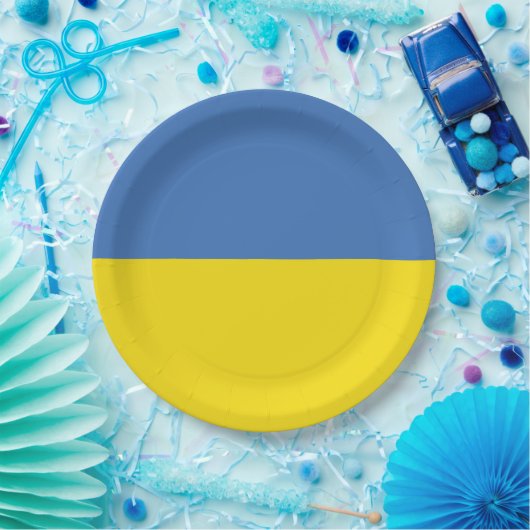 Oekraïense vlag, Oekraïense Slava Oekraïense Слава Papieren Bordje (Feest)