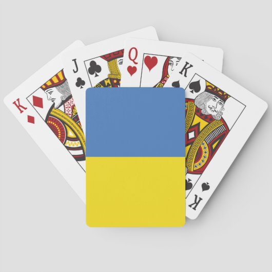 Oekraïense vlag, Oekraïense Slava Oekraïense Слава Pokerkaarten (Achterkant)