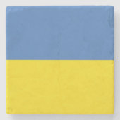 Oekraïense vlag, Oekraïense Slava Oekraïense Слава Stenen Onderzetter (Voorkant)