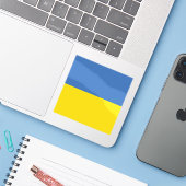 Oekraïense vlag, Oekraïense Slava Oekraïense Слава Sticker (Laptop met iPhone)