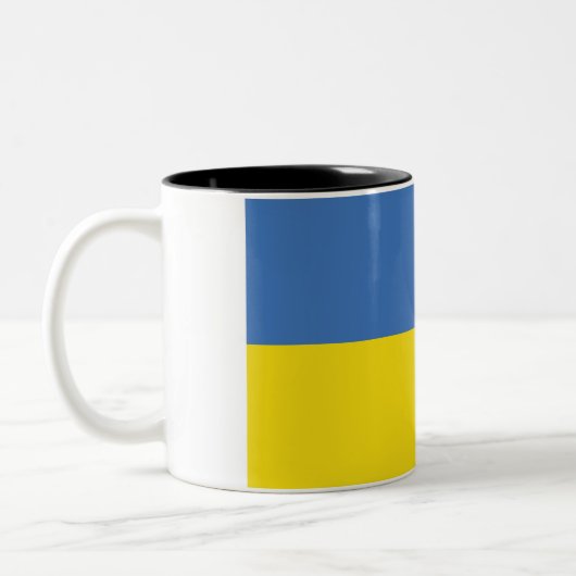 Oekraïense vlag, Oekraïense Slava Oekraïense Слава Tweekleurige Koffiemok (Links)