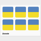 Oekraïense vlag, Oekraïense Slava Oekraïense Слава Vierkante Sticker (Vel)