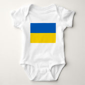 Oekraïense vlag (Oekraïne) Baby-badpak Romper (Voorkant)