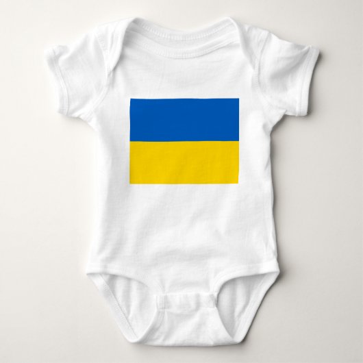 Oekraïense vlag (Oekraïne) Baby-badpak Romper (Voorkant)