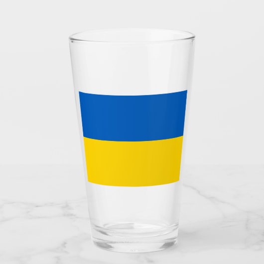 Oekraïense vlag (Oekraïne) Glas (Voorkant)