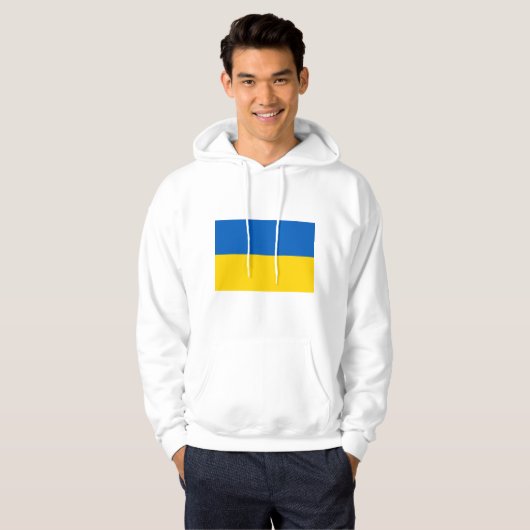 Oekraïense vlag (Oekraïne) Hoodie (Voorkant volledig)