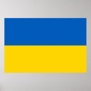 Oekraïense vlag (Oekraïne) Poster