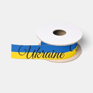 Oekraïense vlag & Oekraïne reizen, vakantie / spor Lint