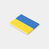 Oekraïense vlag post-it® notes (Schuin)