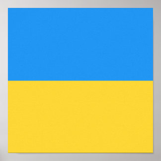 Oekraïense vlag poster