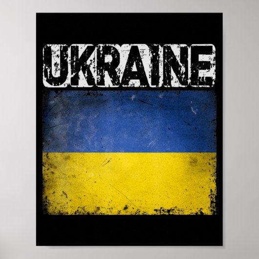 Oekraïense vlag - Pride Gift Poster (Voorkant)