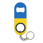 Oekraïense vlag Roestvrijstalen flesopening Mini Flessenopener (Achterkant)