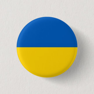 Oekraïense vlag ronde button 3,2 cm