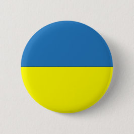 Oekraïense vlag ronde button 5,7 cm