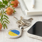 Oekraïense vlag sleutelhanger (Zijkant)