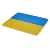 Oekraïense vlag snijplank (Hoek)