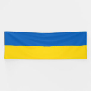 Oekraïense vlag spandoek