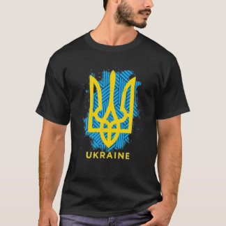 Oekraïense vlag steun ik met Oekraïense munt . T-shirt