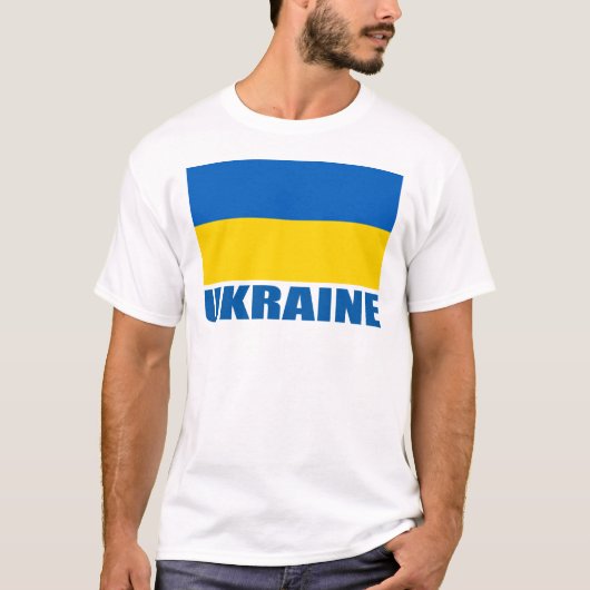 Oekraïense vlag t-shirt (Voorkant)
