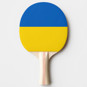 Oekraïense vlag tafeltennisbatje