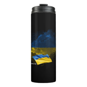 Oekraïense vlag thermosbeker