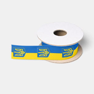Oekraïense vlag, Tryzub & Oekraïne, vakantie / spo Lint