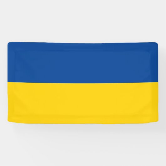 Oekraïense vlag van Oekraïne aangepaste banner tek (Horizontaal)