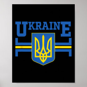 Oekraïense Vlag Vintage Erfgoed 5 Poster