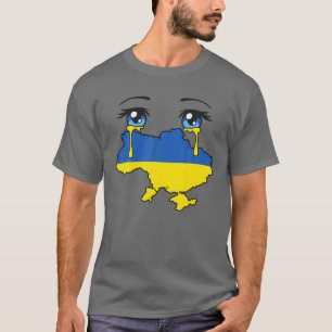 Oekraïense vlag voert tranen uit voor Oekraïne T-shirt