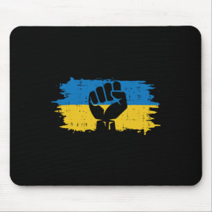 Oekraïense Vlag Vuist Oekraïense Verzet Protest Ma Muismat