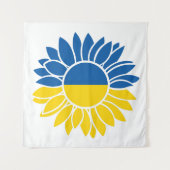 Oekraïense vlag zonnebloem wandkleed (Voorkant)
