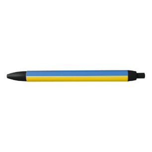 Oekraïense vlag zwarte inkt pen