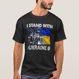  Oekraïense vlaggepride geeft blauw T-shirt