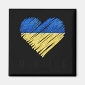  Oekraïense vlaggepride Magneet (Voorkant)