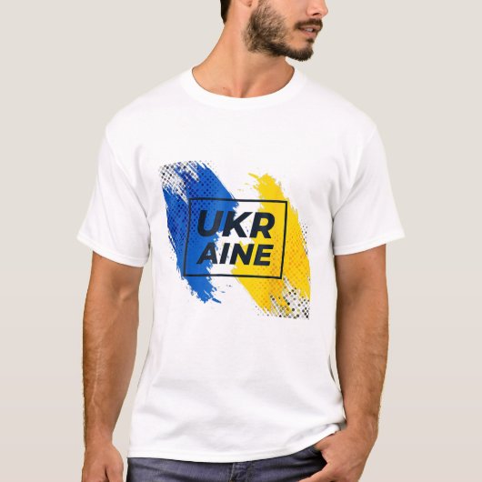  Oekraïense vlaggepride T-shirt (Voorkant)