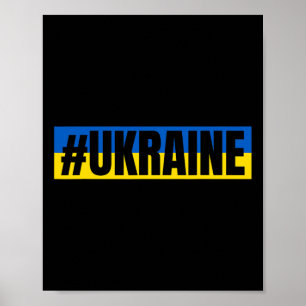 Oekraïense vlagkleuren #ukraine poster