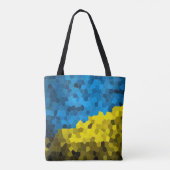 Oekraïense vlagmozaïek draagtas (Achterkant)