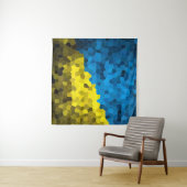 Oekraïense vlagmozaïek wandkleed (In Situ (horizontaal))