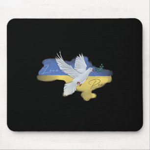 Oekraïense Vredesduif Vlag Kleuren Blauw Geel Oekr Muismat