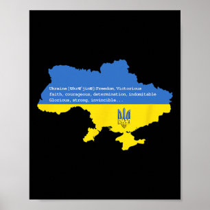 Oekraïense vrijheid poster