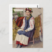  Oekraïense vrouw Briefkaart (Voorkant / Achterkant)